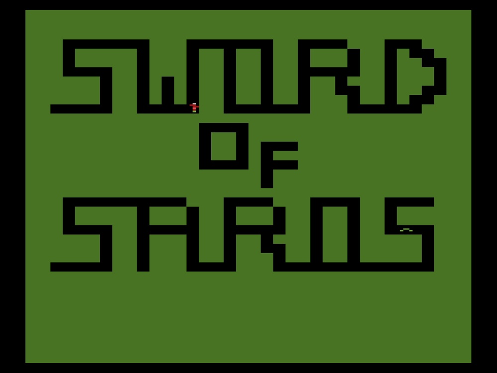 Title Screen of Sword Of Saros for Atari 2600